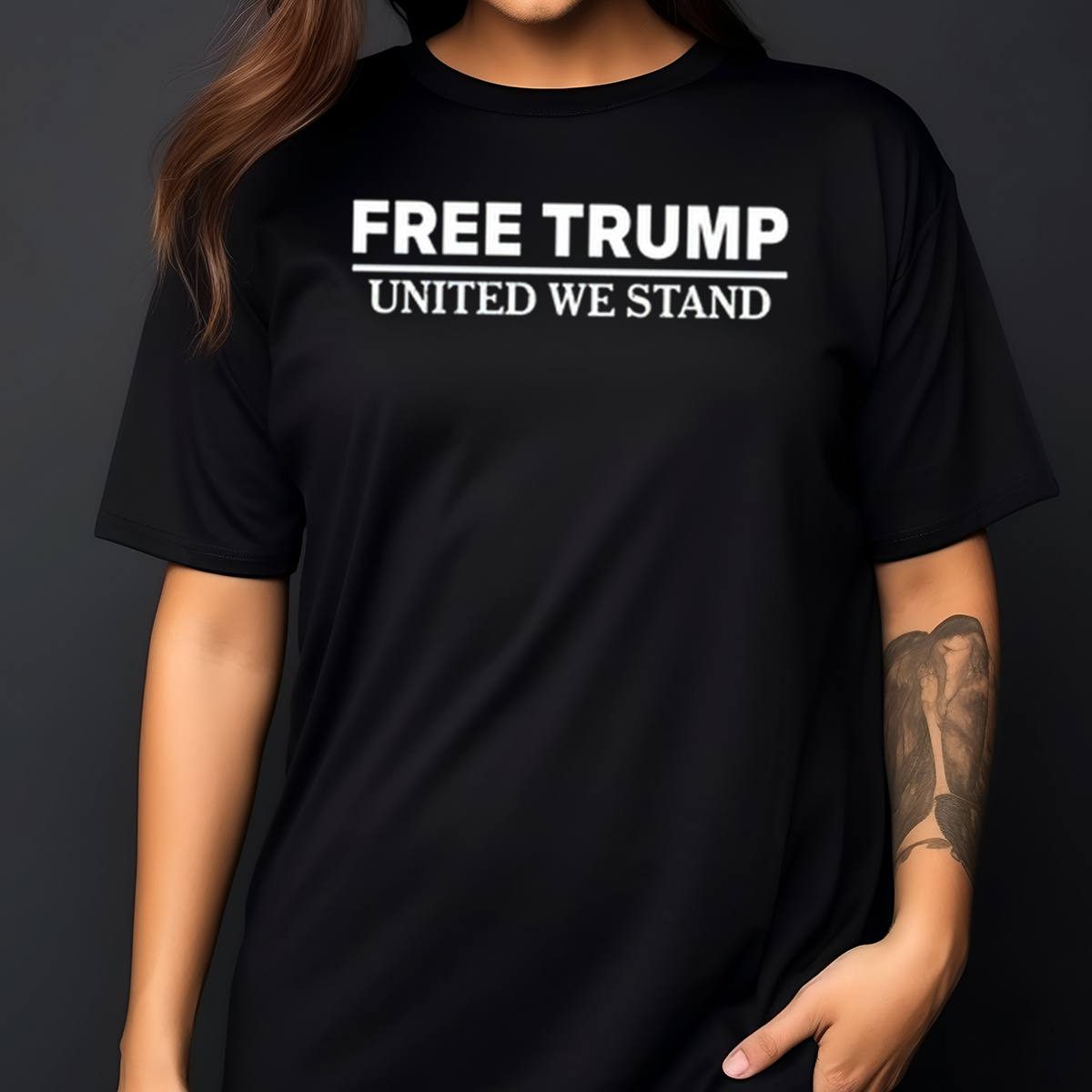 Free Trump United We Stand Shirt