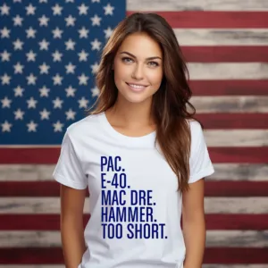 Pac E 40 Mac Dre Hammer Too Short 2024 Shirt