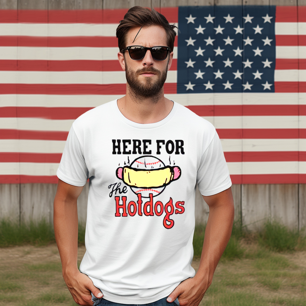 Baseball Here For The Hotdogs Shirt