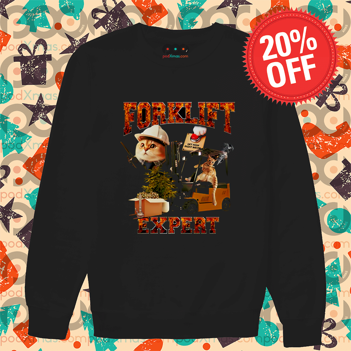 Cat Worker Forklift Expert Shirt