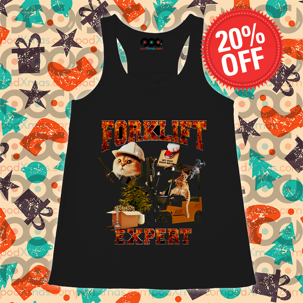 Cat Worker Forklift Expert Shirt