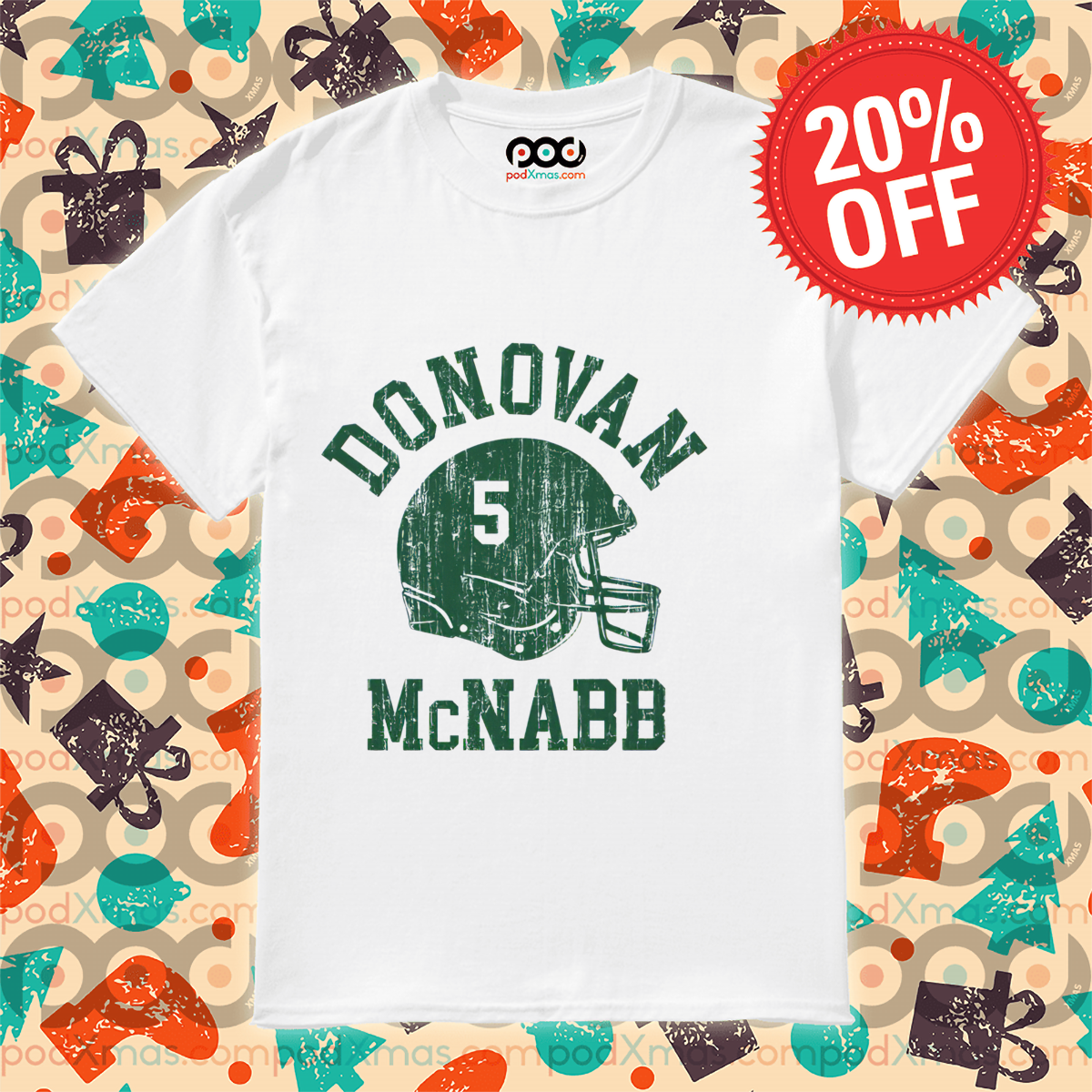 Football Helmet Donovan McNabb Vintage Shirt
