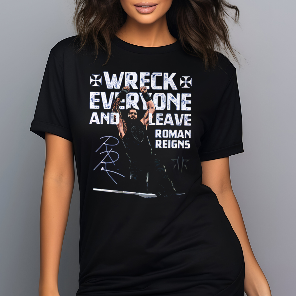 Roman Reigns Wreck Everyone And Leave Roman Reigns Signature 2024 Shirt