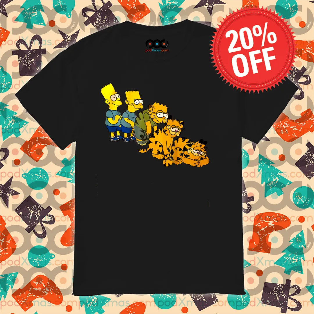 Bart Simpson Evolution Garfield 2024 Shirt