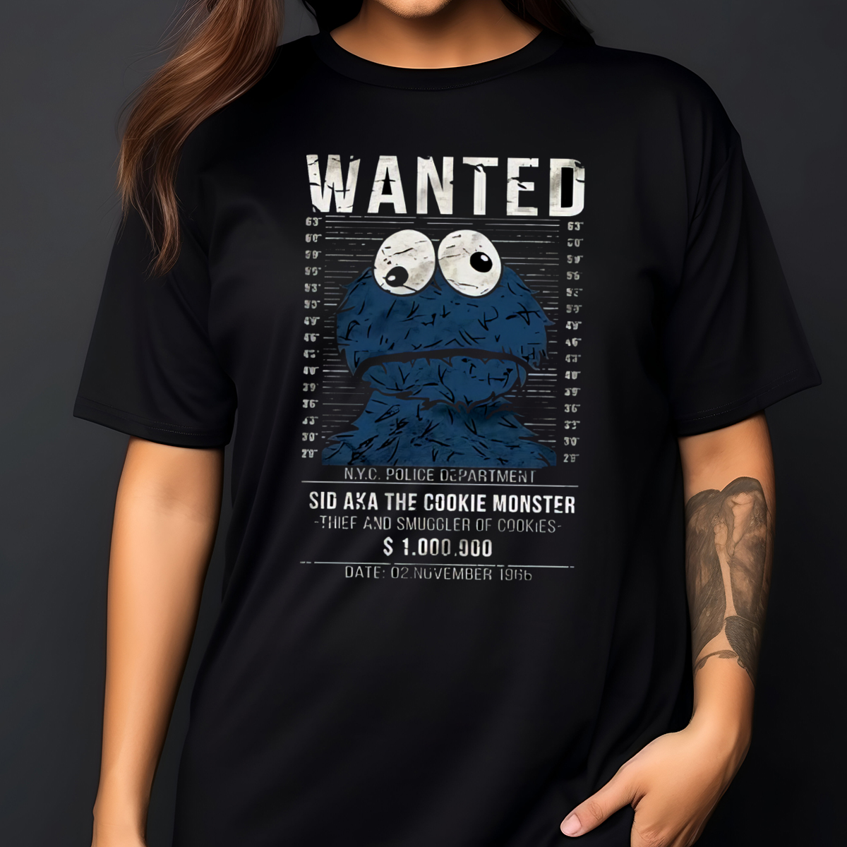 Custom Xmas Gift - Cookie Monster Wanted NYC Police Department 2024 ...