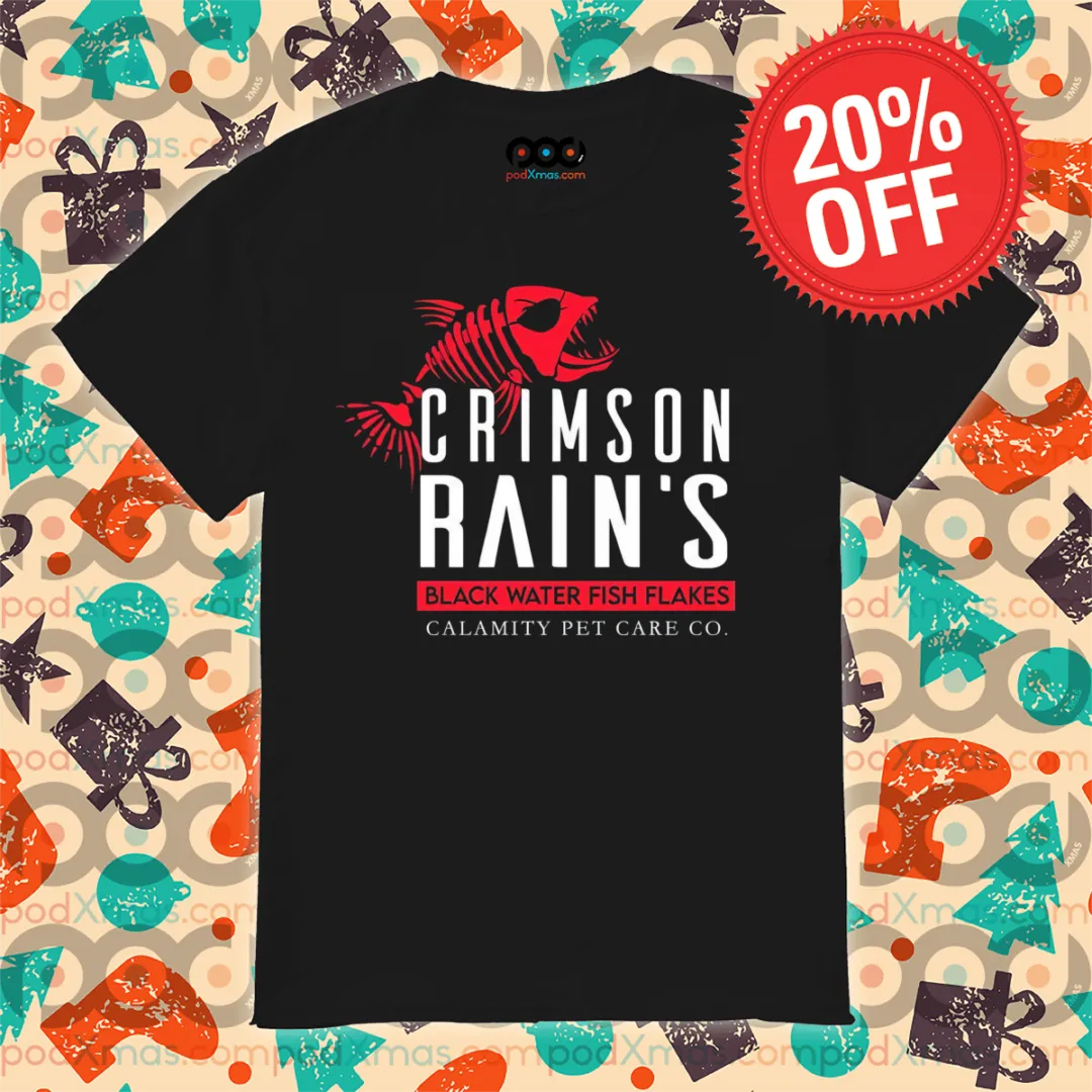 Crimson Rain's Black Water Fish Flakes Shirt
