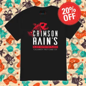 Crimson Rain's Black Water Fish Flakes Shirt
