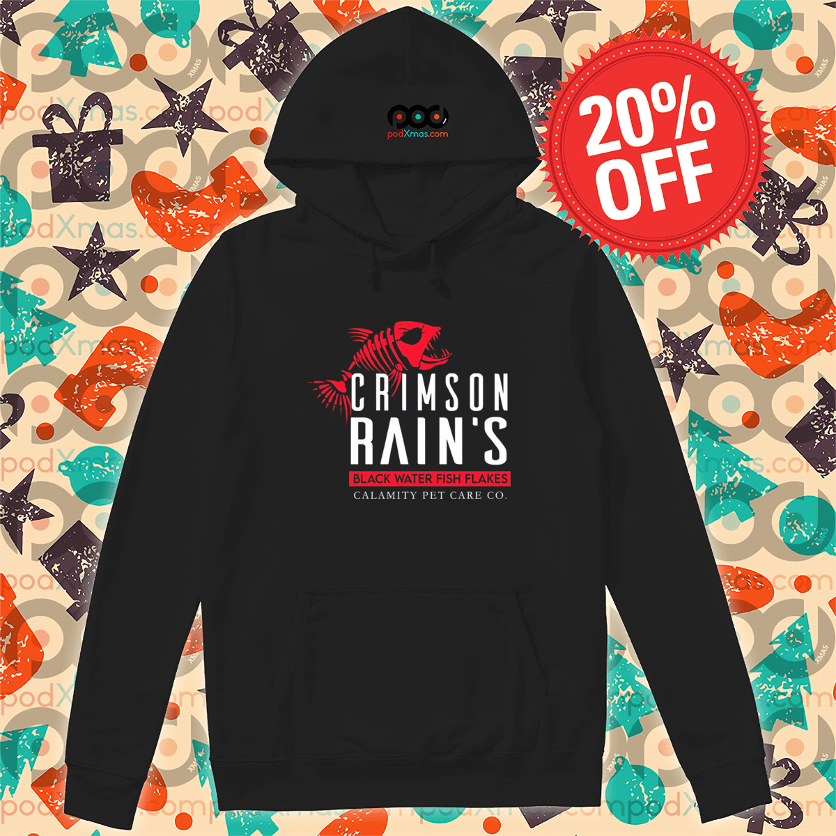 Crimson Rain's Black Water Fish Flakes Shirt