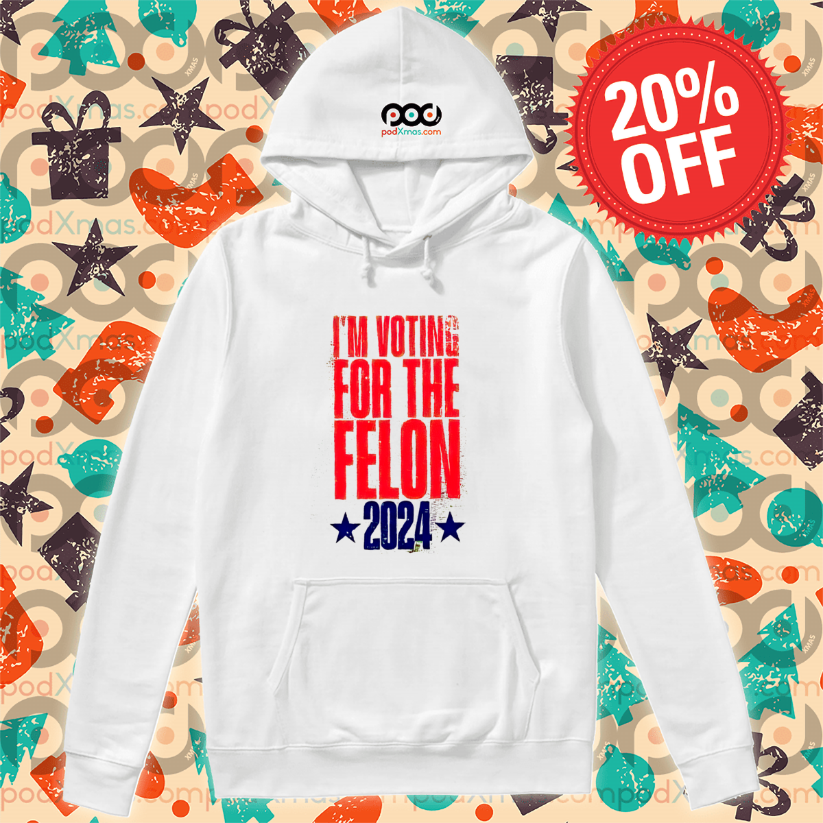 I Am Voting For The Felon 2024 Vintage Shirt