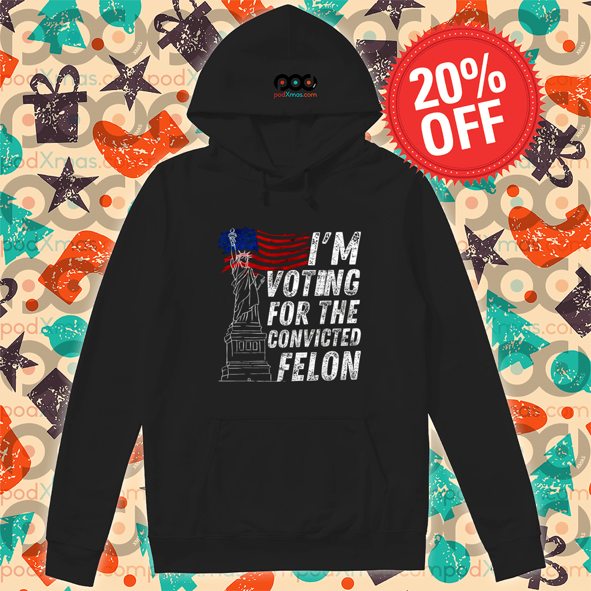 Liberties I Am Voting For The Convicted Felon Vintage Shirt