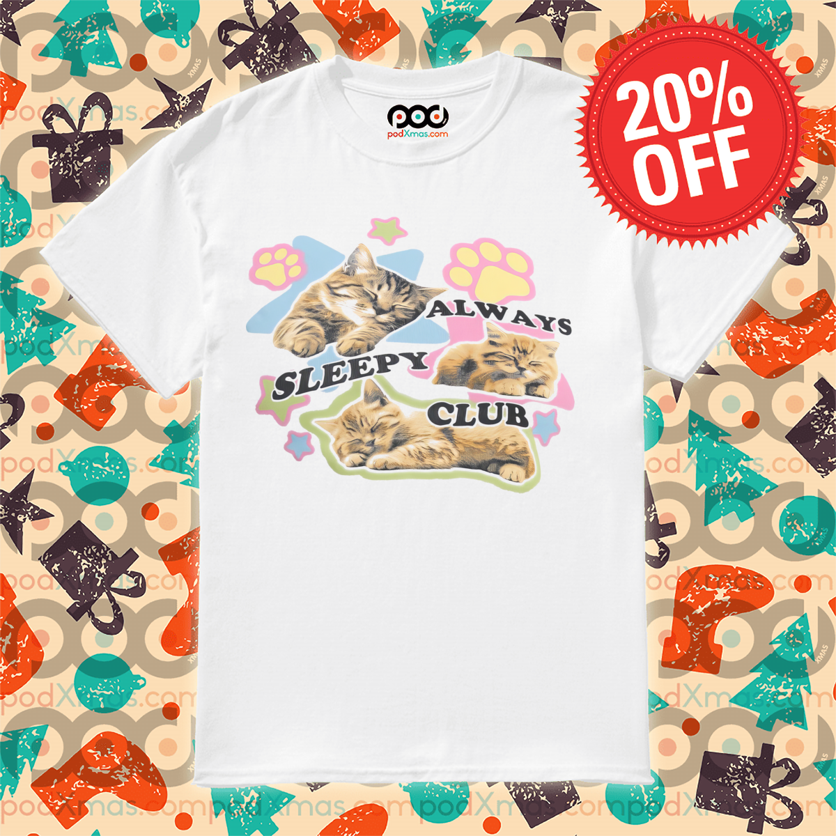 Sweet Kitty Always Sleep Club Shirt