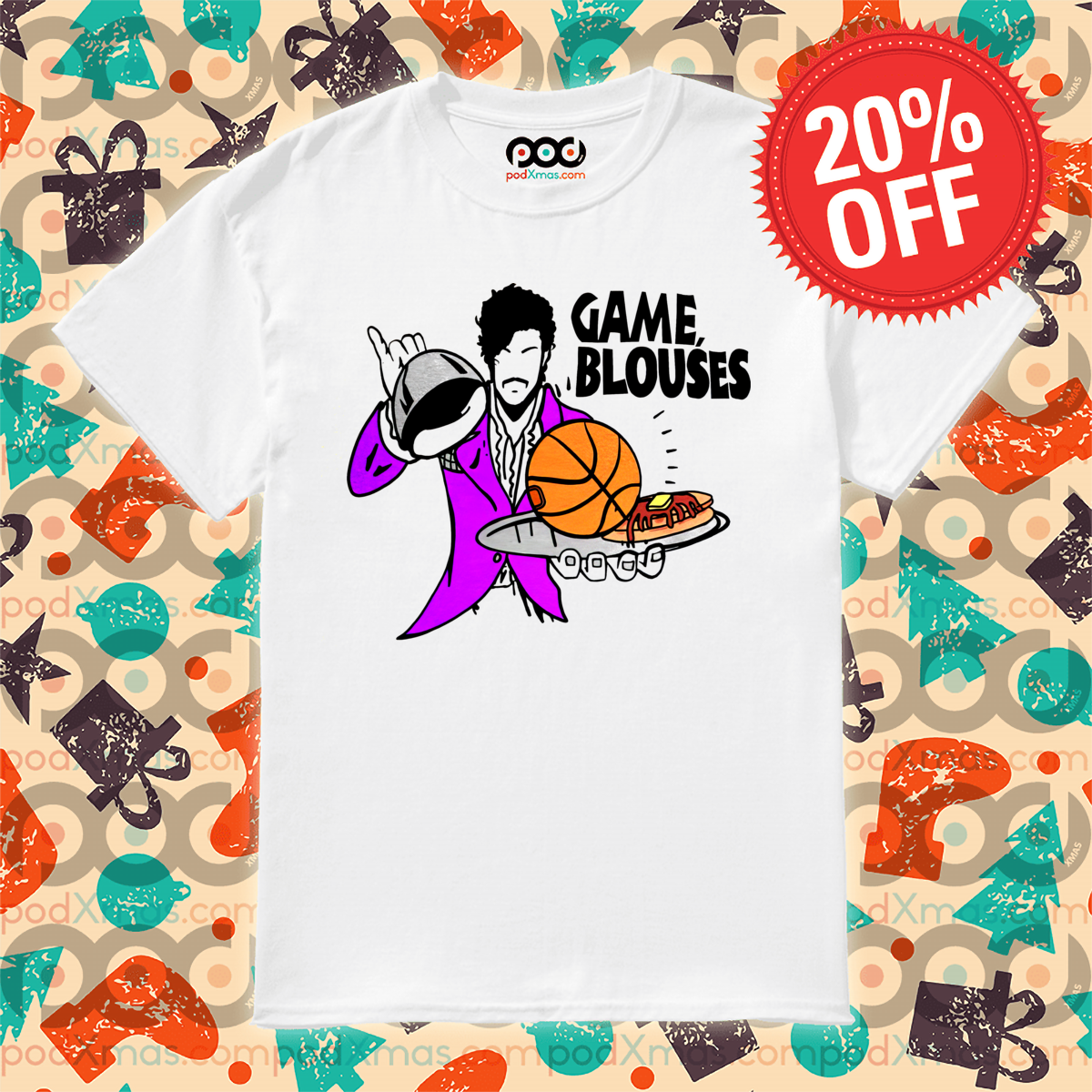 Waiter Basketball Game Blouses 2024 Shirt