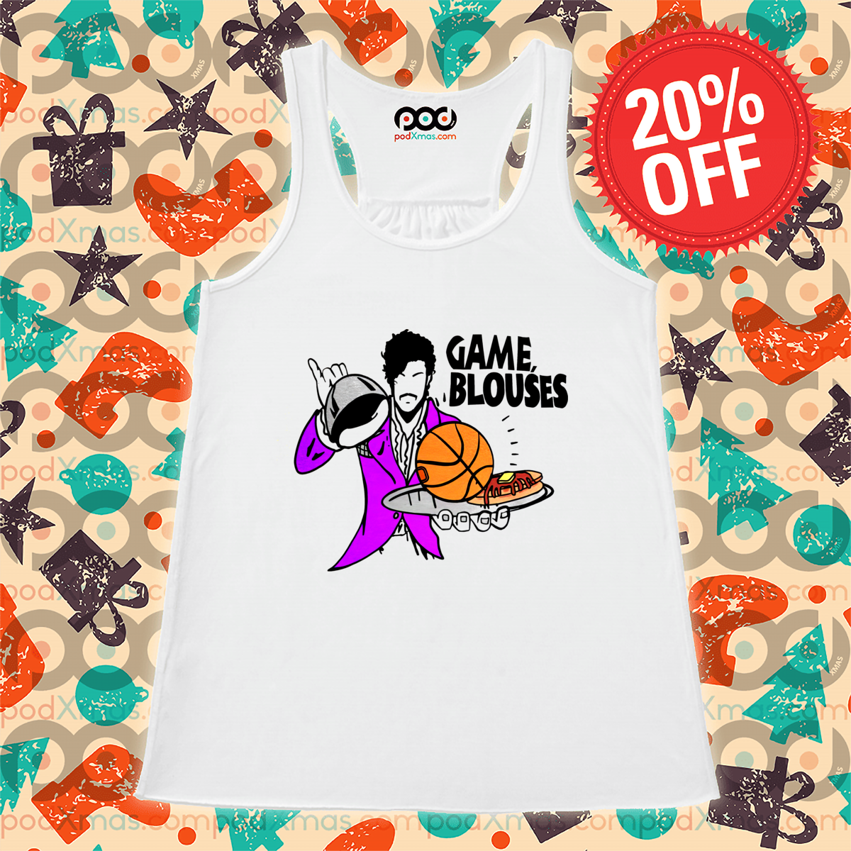 Waiter Basketball Game Blouses 2024 Shirt