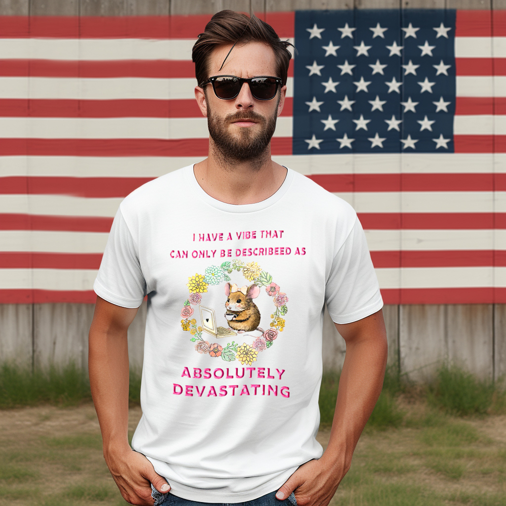 Mouse Laptop I Have A Vibe That Can Only Be Described As Absolutely Devastating Shirt