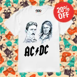 Nikola Tesla Vs Thomas Edison AC DC 2024 Shirt