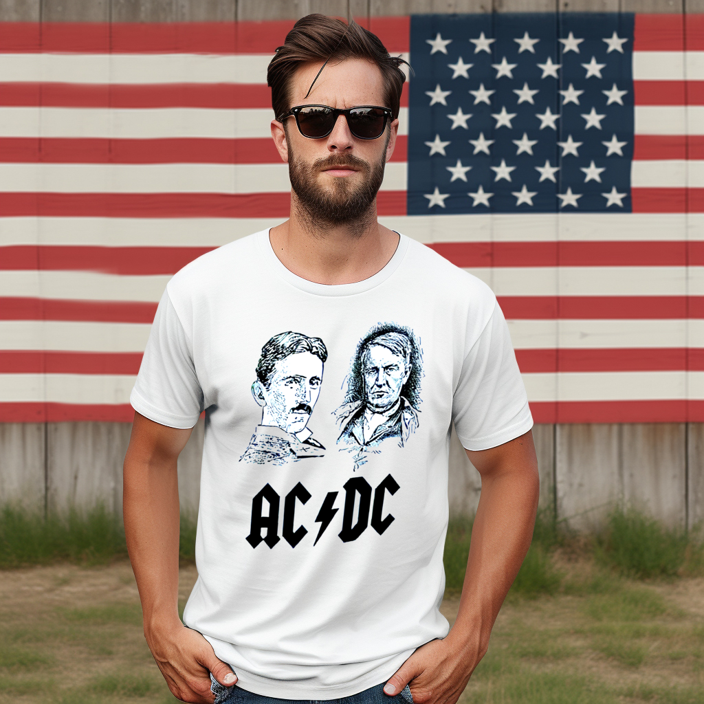 Nikola Tesla Vs Thomas Edison AC DC 2024 Shirt