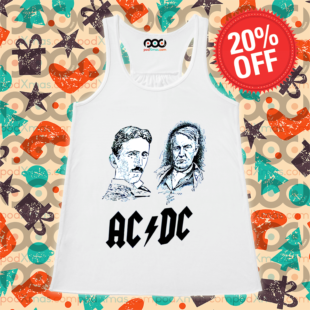 Nikola Tesla Vs Thomas Edison AC DC 2024 Shirt