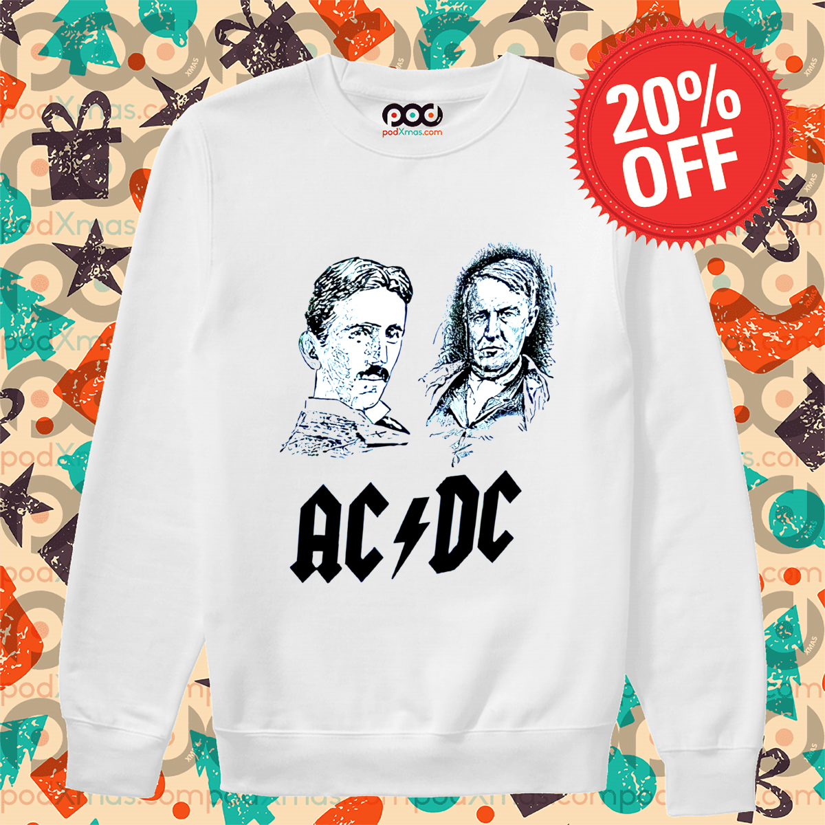 Nikola Tesla Vs Thomas Edison AC DC 2024 Shirt