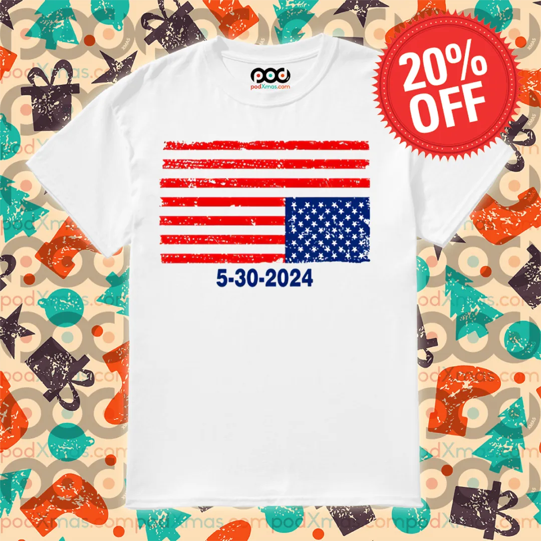 Vote Outlaw 5-30-2024 American Flag Shirt