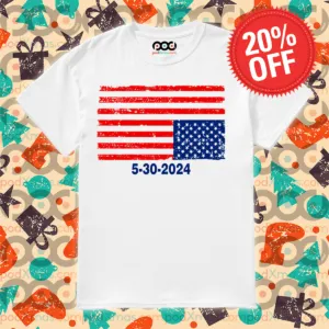 Vote Outlaw 5-30-2024 American Flag Shirt