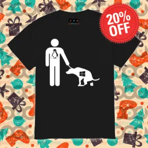 Man Walk the Dog Linux Window Apple Shirt