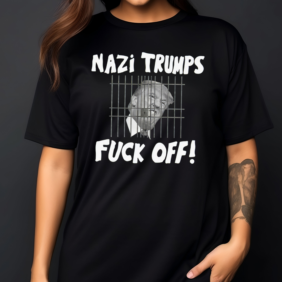 Donald Trump Nazi Trumps Fuck Off Shirt