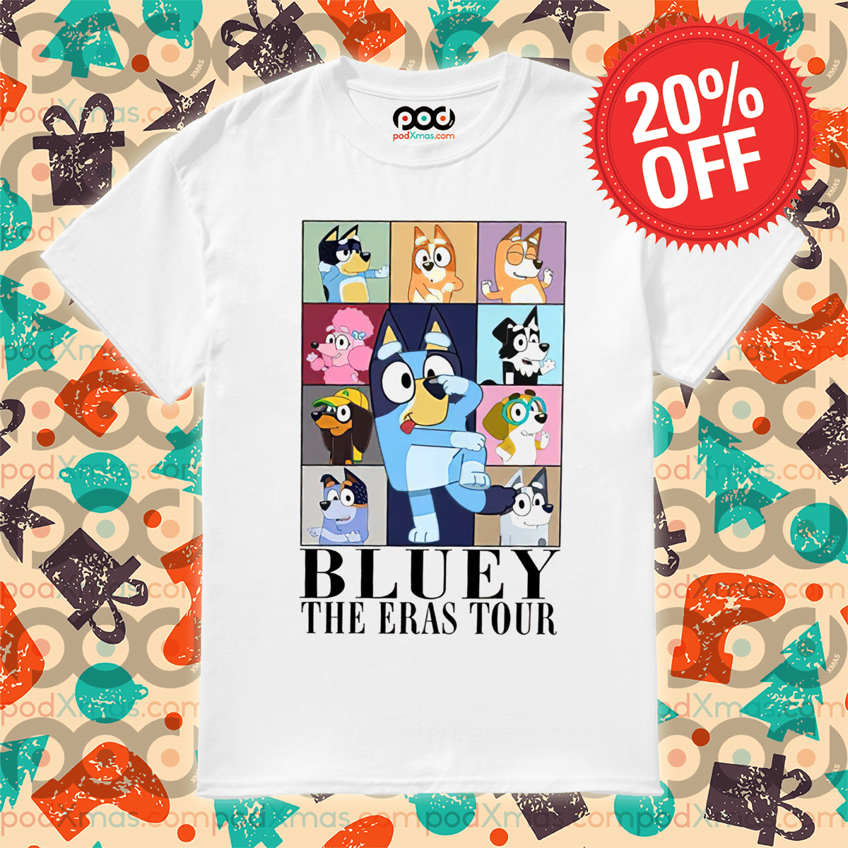 Bluey The Eras Tour 2024 Shirt