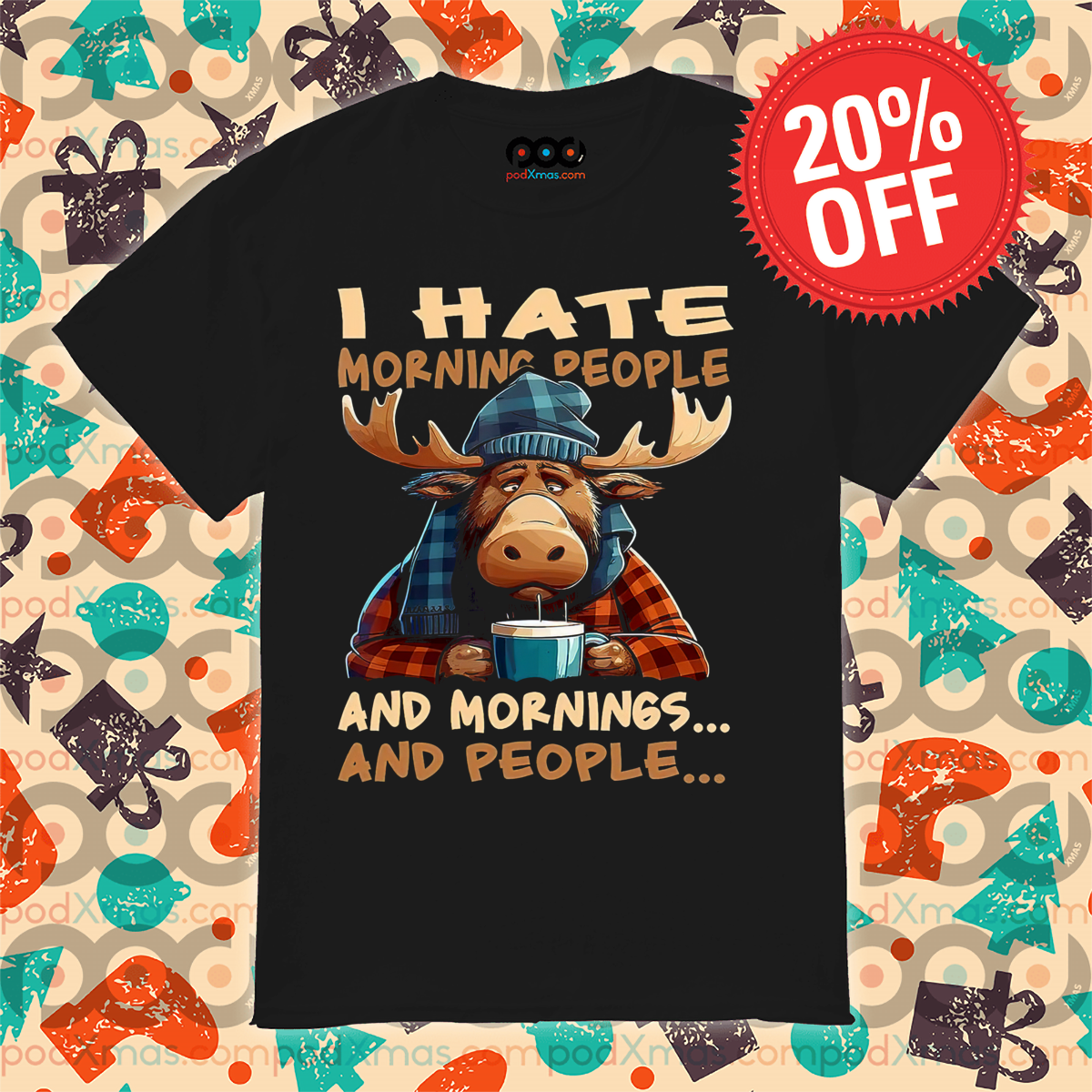 Cow I Hate Morning People And Mornings And People Shirt