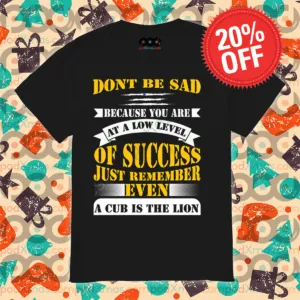 Do Not Be Sad Because You Are At A Low Level Of Success Just Remember Even Shirt