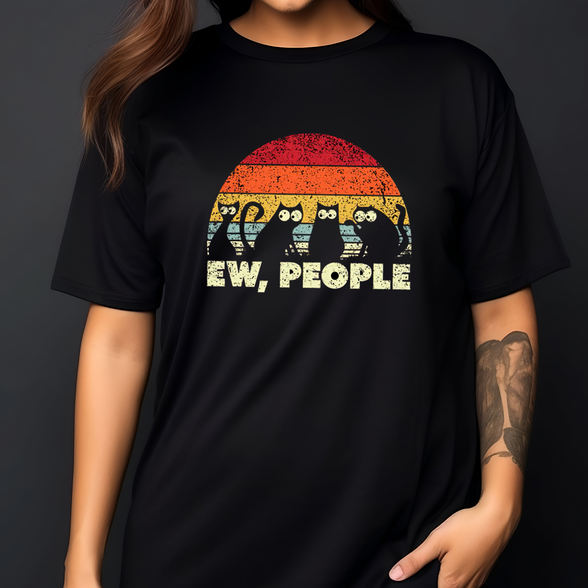 Funny Cats Ew People Retro 2024 Shirt Funny Cats Ew People Retro 2024 Shirt