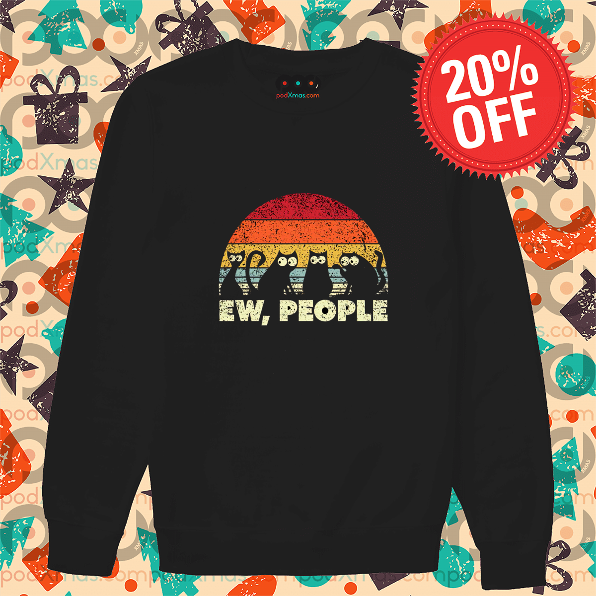 Funny Cats Ew People Retro 2024 Shirt Funny Cats Ew People Retro 2024 Shirt