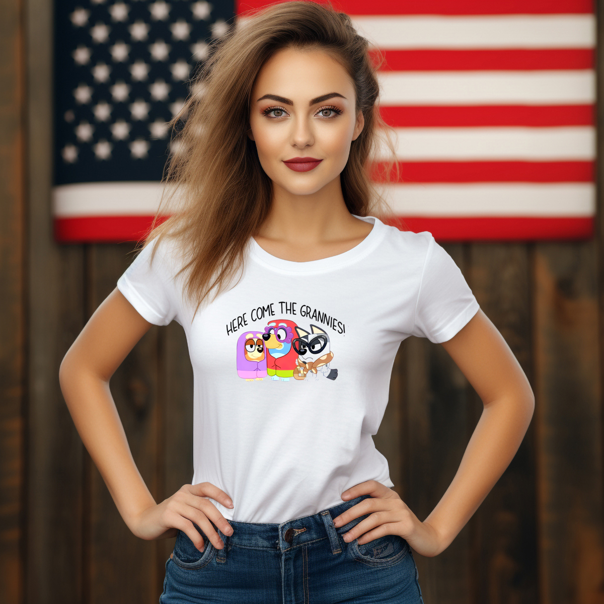 Here Come The Grannies Bluey 2024 Shirt