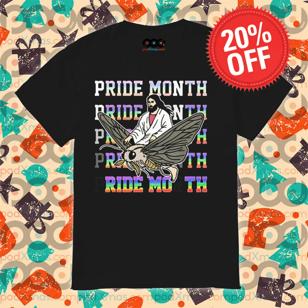 Jesus Ride Bee Ride Moth Pride Month Shirt