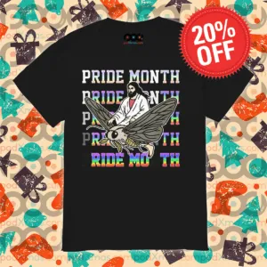 Jesus Ride Bee Ride Moth Pride Month Shirt