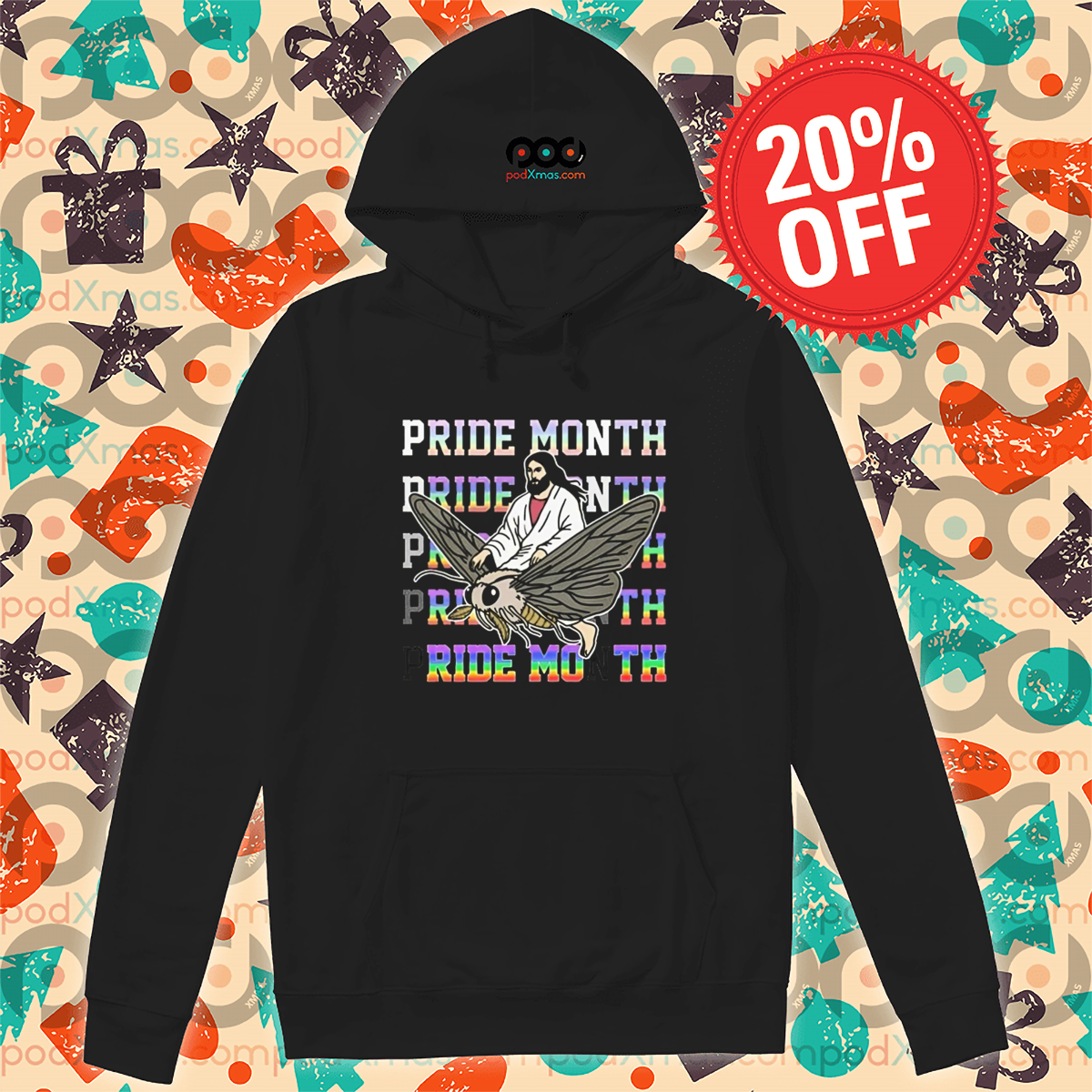 Jesus Ride Bee Ride Moth Pride Month Shirt