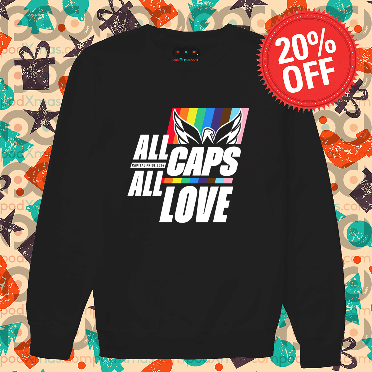LGBTQ All Caps All Love Pride Month 2024 Shirt LGBTQ All Caps All Love Pride Month 2024 Shirt