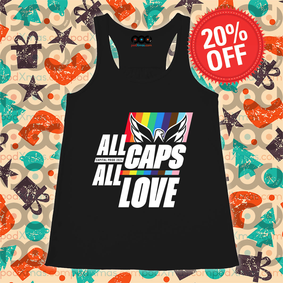 LGBTQ All Caps All Love Pride Month 2024 Shirt LGBTQ All Caps All Love Pride Month 2024 Shirt