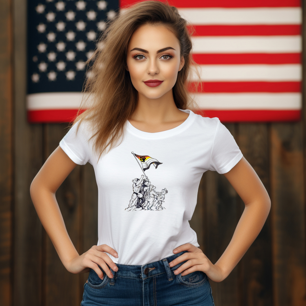 The Bears Joined Hands To Raise The Flag Vintage Shirt