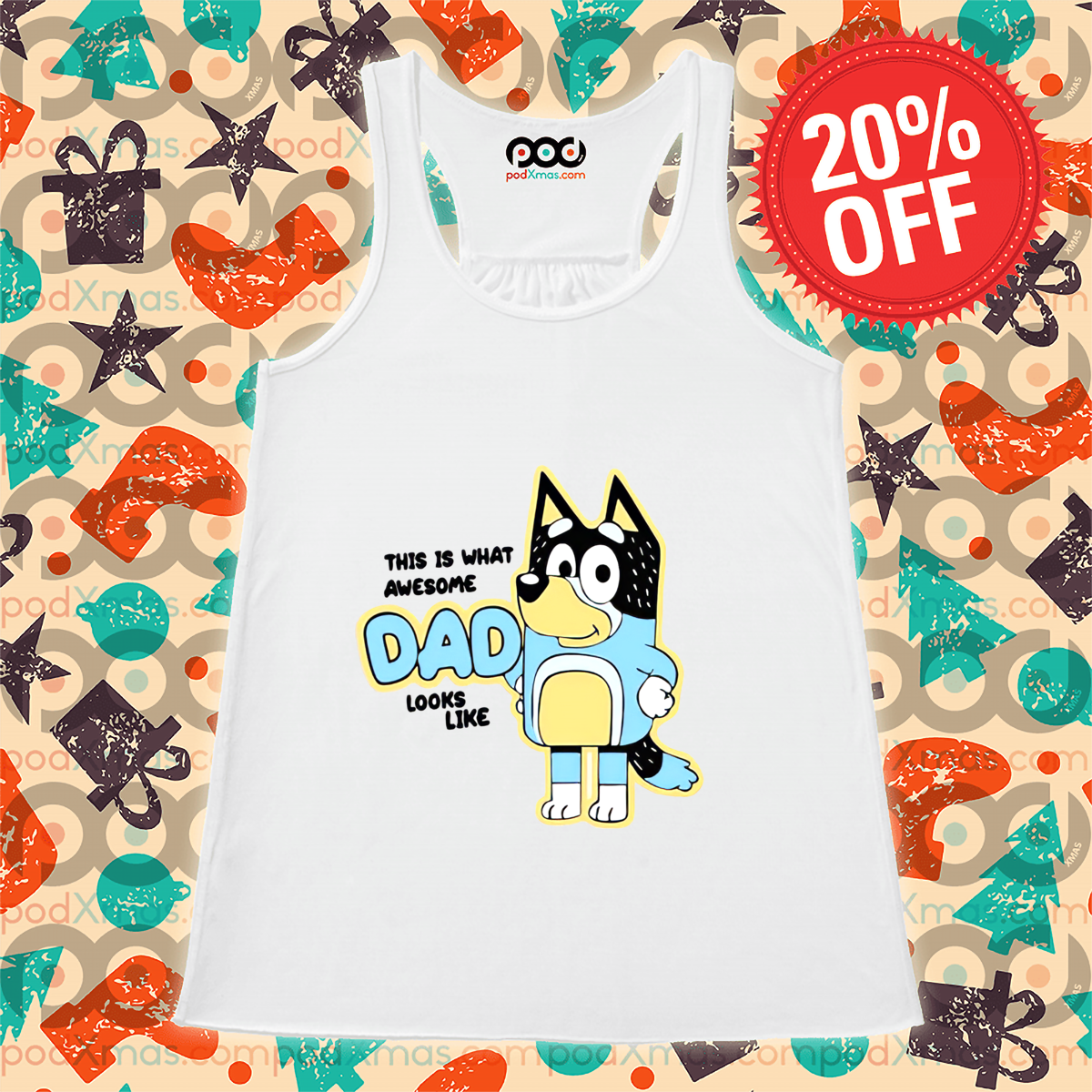 This Is What Awesome Dad Looks Like Bluey Father's Day Shirt