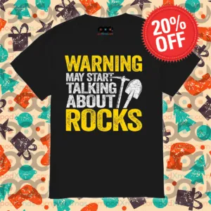 Warning May Start Talking About Rocks Vintage Shirt