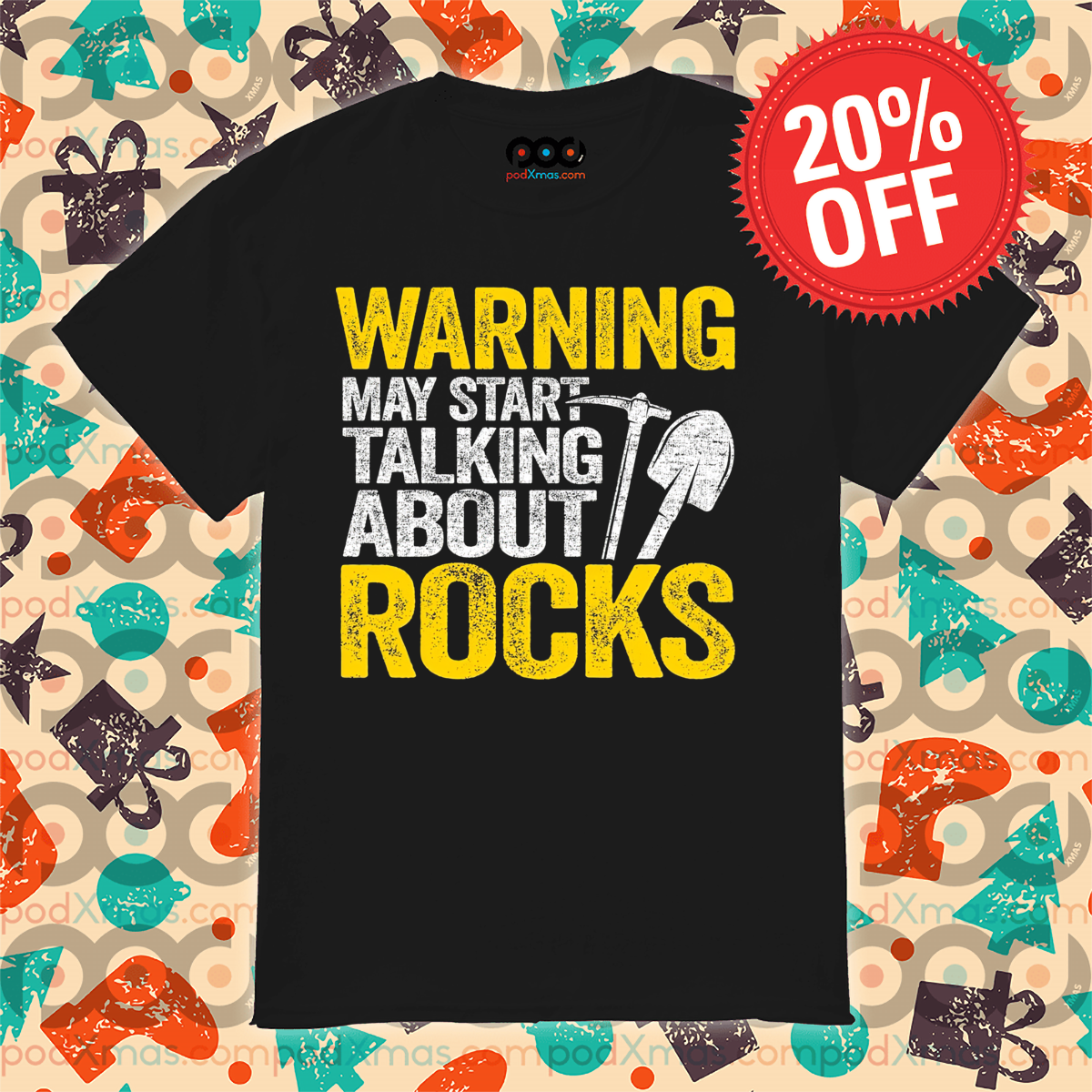 Warning May Start Talking About Rocks Vintage Shirt