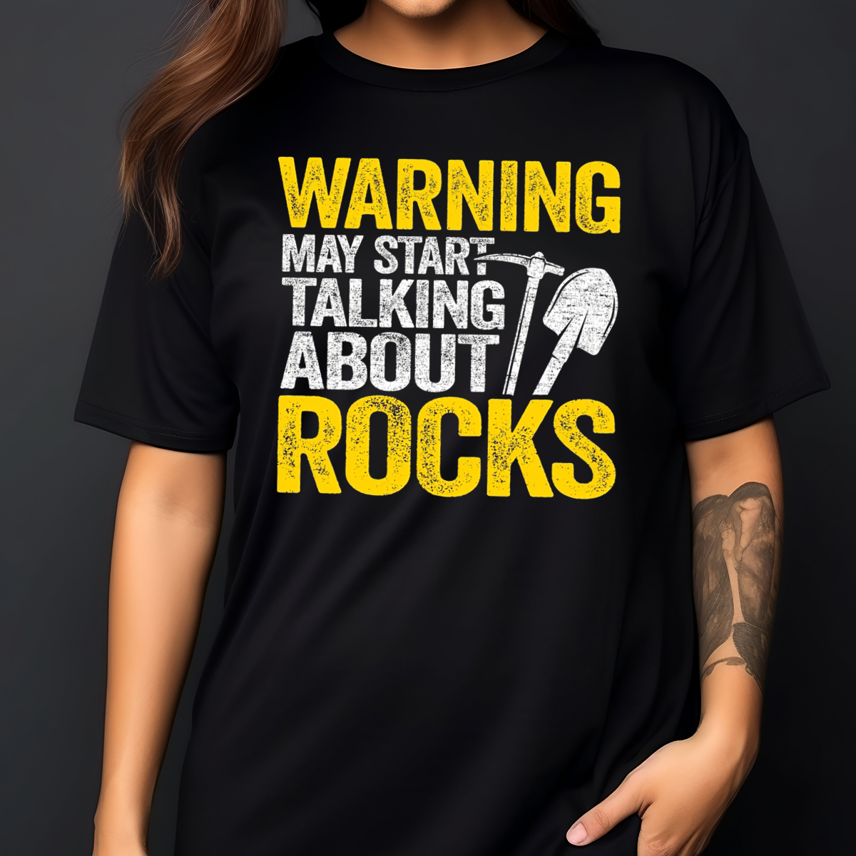 Warning May Start Talking About Rocks Vintage Shirt
