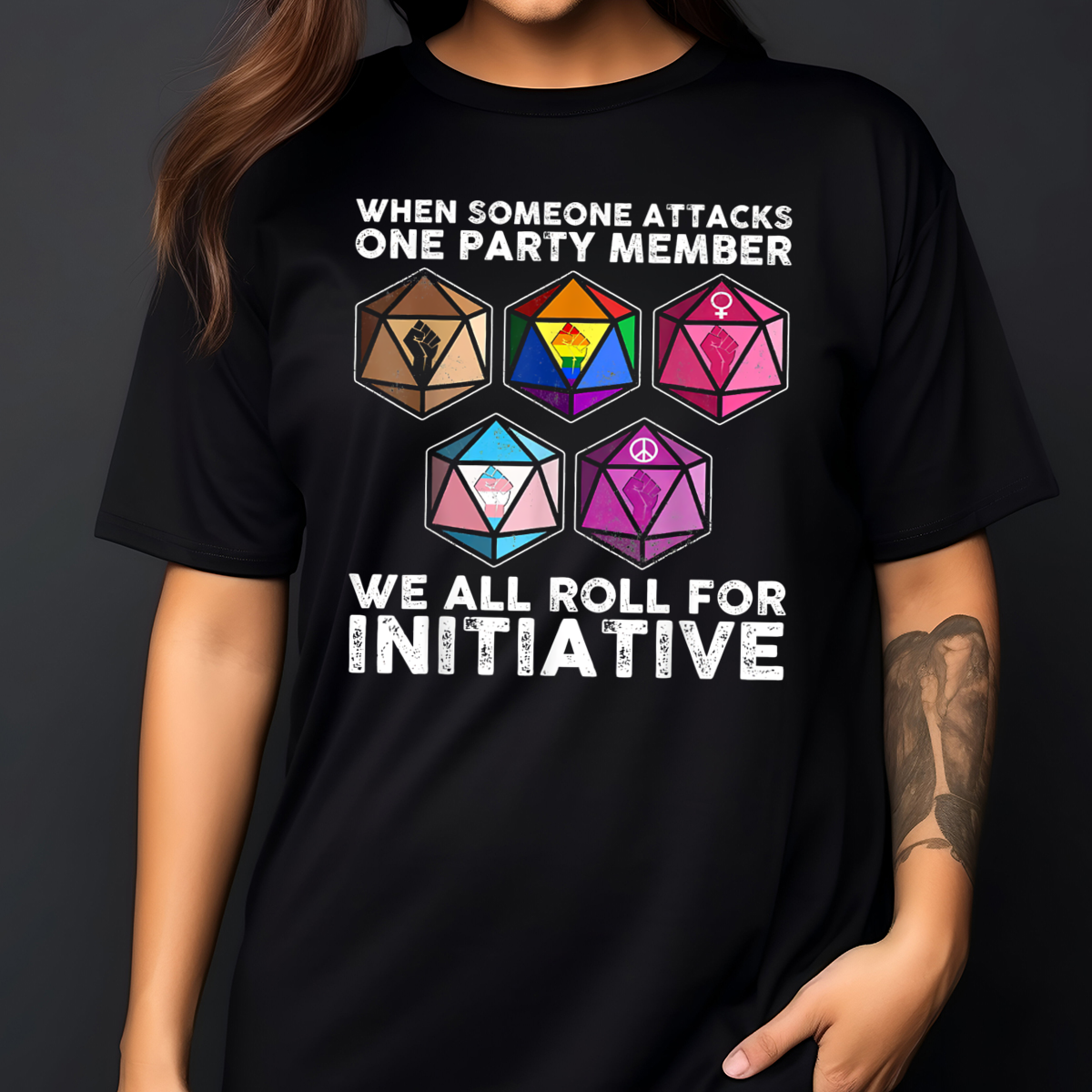 When Someone Attacks One Party Member We All Roll For Initiative Vintage Shirt