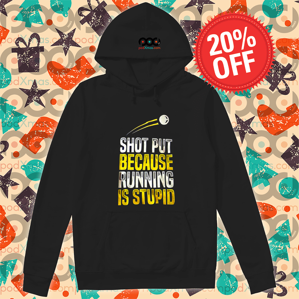 Baseball Shot Put Because Running Is Stupid shirt - Custom Xmas Gift