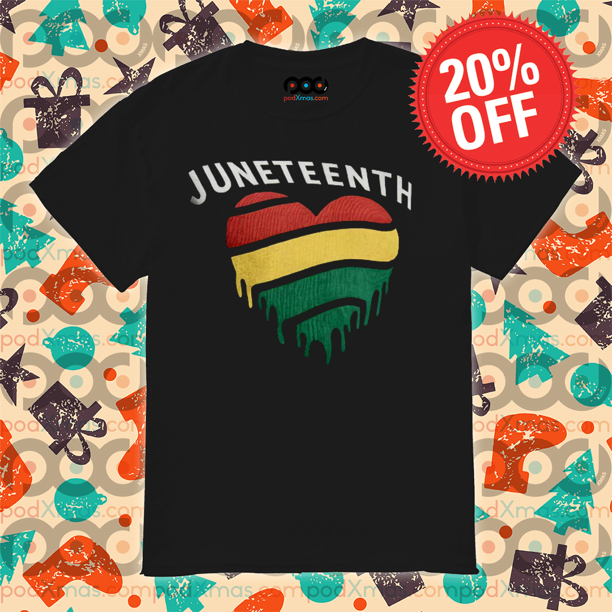 Heart Juneteenth 2024 Shirt