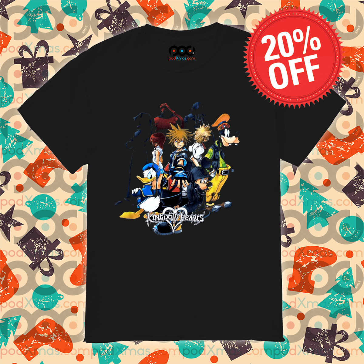 Kingdom Hearts Donald Duck Mickey Goofy 2024 Shirt