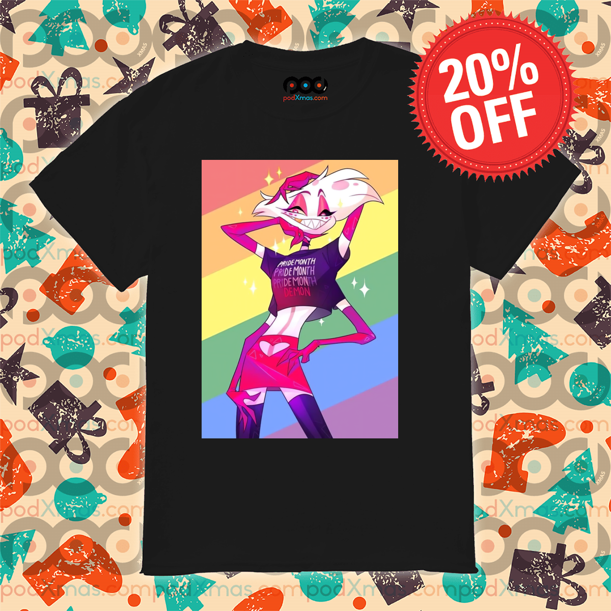LGBTQ Angel Dust Pride Month Demon 2024 Shirt