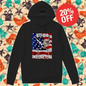 Skeleton WTF Is A Kilometer American Flag Shirt