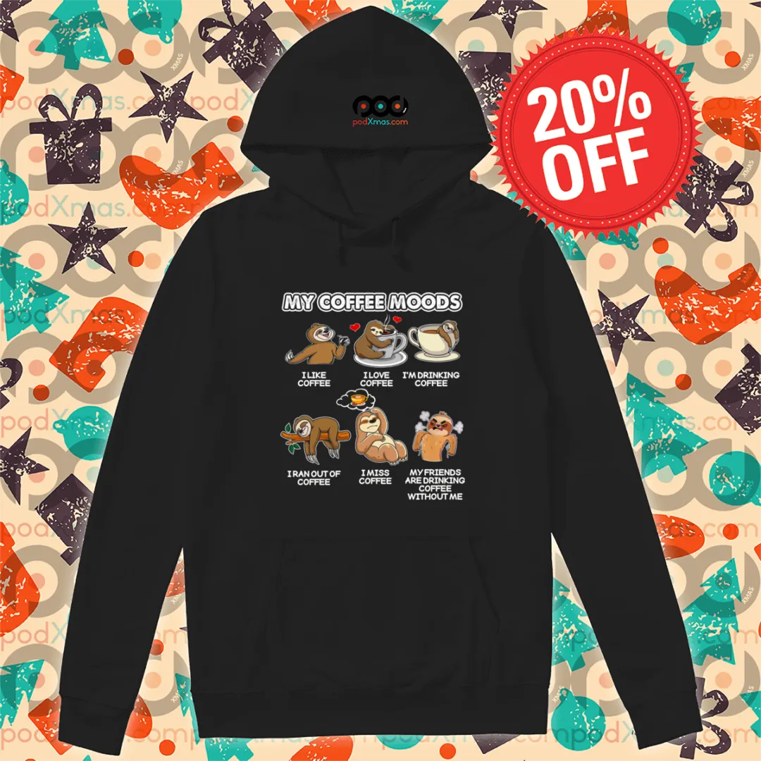 Sloth My Coffee Moods 2024 Shirt
