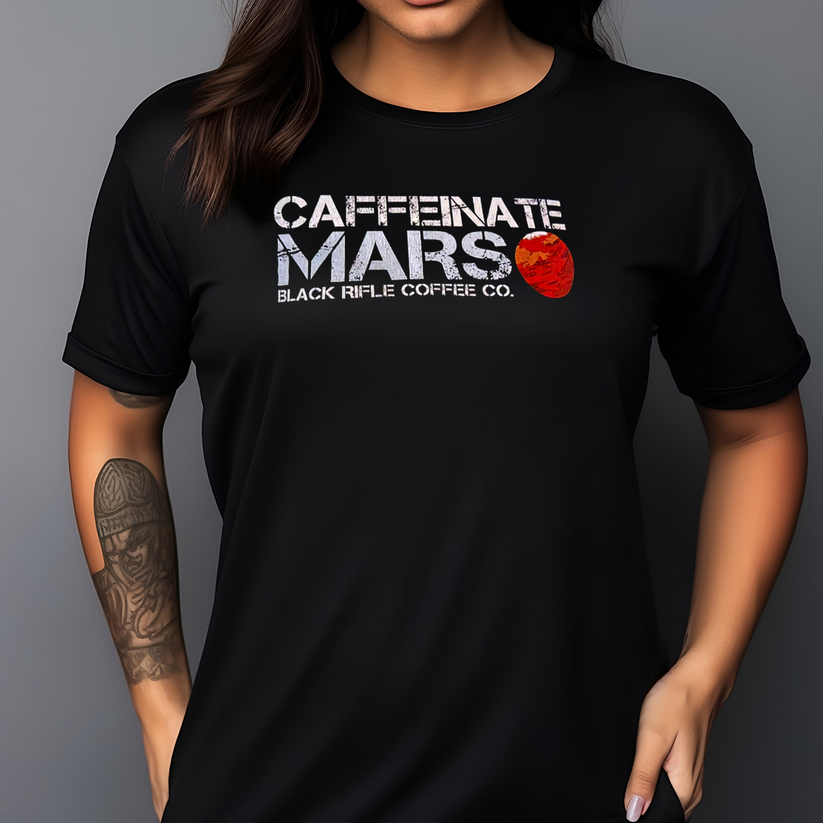 Caffeinate Mars Black Rifle Coffee CO Vintage Shirt